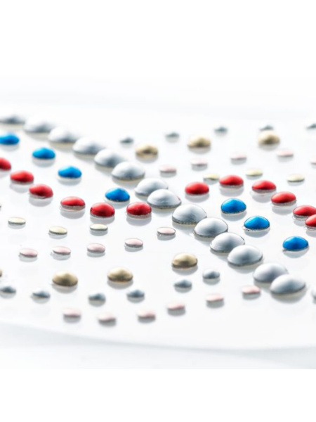 Набор стикеров для ногтей  "Драгоценный металл" Kiss Stones Studs